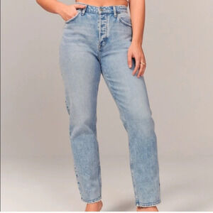Abercrombie & fitch curve love jeans measuring 16" waist
